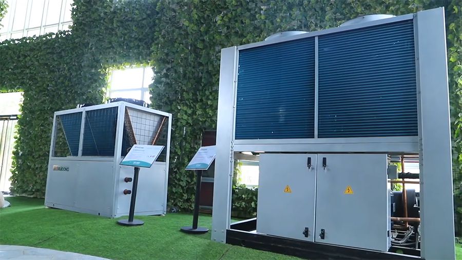 شيلر هواء (مبرد بالهواء) ومضخة حرارية (بقدرة من 60 إلى 150كيلو وات) – نوع قياسي